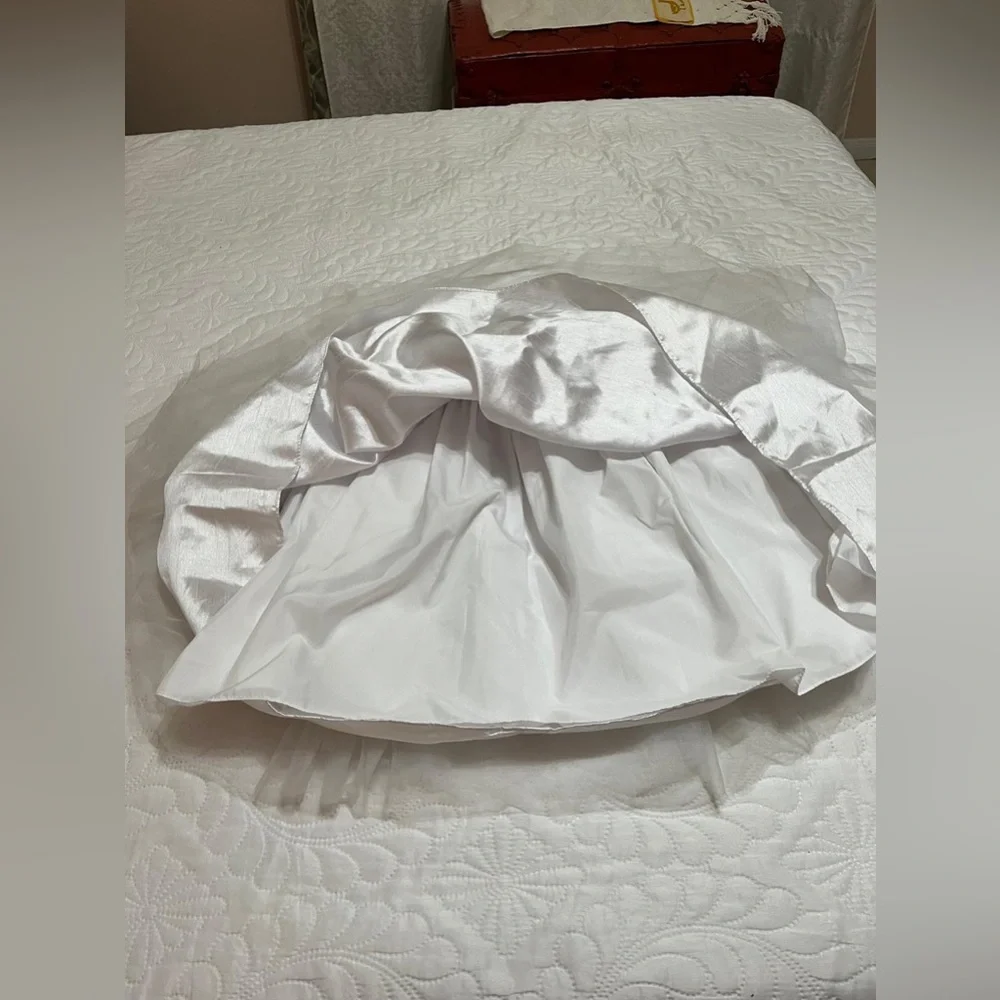 David's Bridal White Gown For Girl - Picture 4 of 16